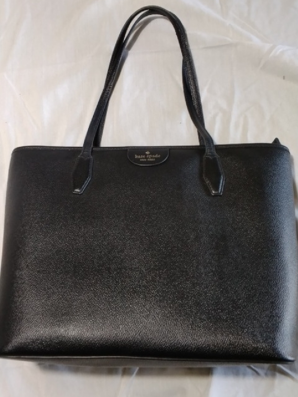 kate spade Black Leather Tote Bag